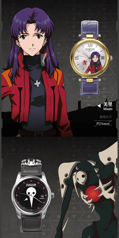 Original Boxfun Eva Evangelion The Final Mission Series Wrist Watch Blind Box Asuka Anime Peripheral Ornament Collection Gift