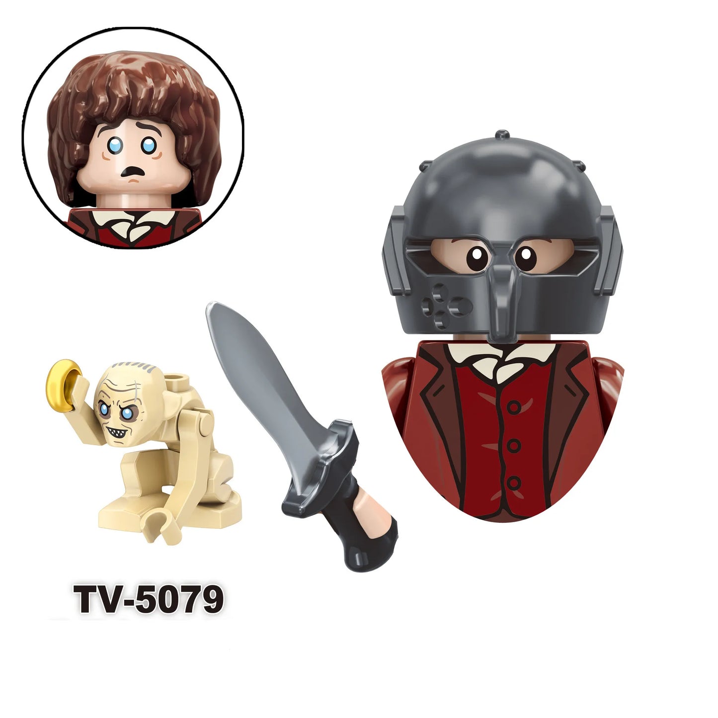 PG517 PG518 PG519 PG520 King Anime Movies Figs Bricks Dolls Mini Action Toy Figura Building Blocks Toys Doll