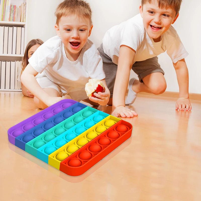 2Pcs Hot Push Bubble Fidget Toys Sensory Autism Special Needs Stress Reliever Squeeze Decompression Toy Fidget Toys For Kids