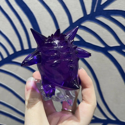 Pokemon Snorlax Gengar Transparent Action Figure Statue Anime Model PVC Collectible Toy Gift For Kids Fans Desktop Decoration
