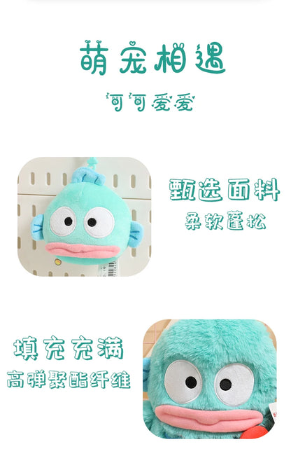 Genuine Sanrio Hangyodon Melody Kuromi Pendant Plush Toys Small Charms Sayuri Model Doll Stuffed Toys Girls Boys Birthday Gifts