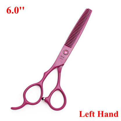 6.0'' Left Hand Professional Hairdressing Hair Scissors Cutting Shears Thinning Salon Barber Home Japan Steel Dropshipping A8001