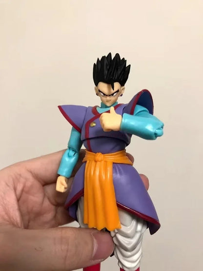 In Stock Dragon Ball Anime Figures Kaioshin Son Gohan Action Figure Supreme Kai God Of Creation Shf Pvc Model Desktop Decoration