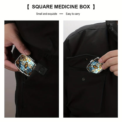 Travel Cases Lovely Colored Medicine Metal Jwelery Organizers Household Holder Iron Cabinet Small pill container  medicine box