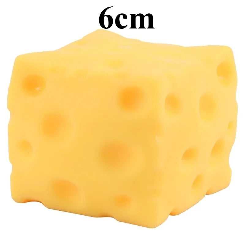 Squishy Square Cheese Squeeze Toys Slow Rebound Push Stress Relief Sensory Toy Soft Butter Cheese Fidget Toy Christmas Present