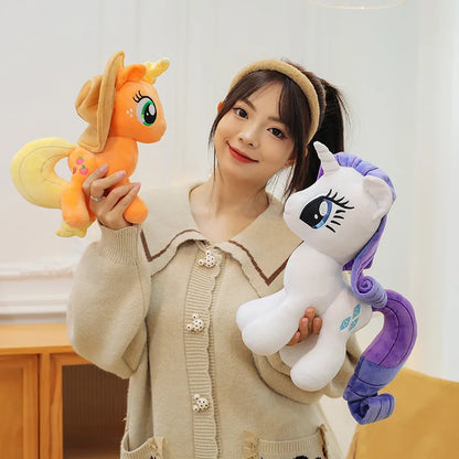 Little Pony Rainbow Dash Applejack Plush Toy 28cm Official Hasbro Figure Soft Stuffed Animal For Fans Collection Gift