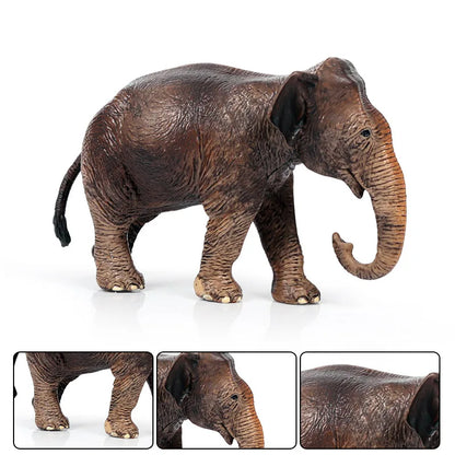 Oenux African Wild Animals Elephant Model Simulation Big Mammoth Action Figures Figurine PVC Educational Toy For Kids Gift