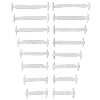 16pcs/lot Silicone Shoelaces No Tie Shoelaces 12 colors Elastic Lace Shoelace Creative Lazy Silicone Laces Rubber Lace