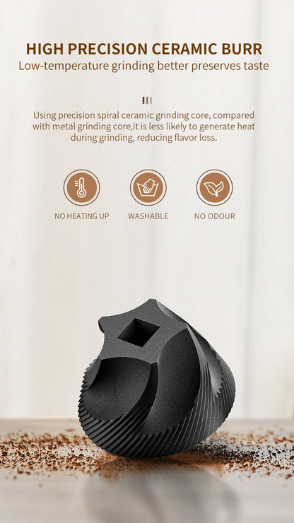New Portable USB Electric Coffee Bean Grinder 40 Gears External Adjustable Rechargeable Grinders Household Mini Coffee Machine