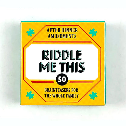 Mini Size Riddle Me This Card Game With 50 Fun Dilemmas (A Conversation Card Game Party Game For Adults And Families)