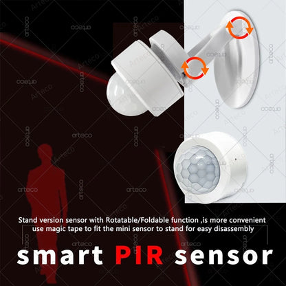 Zigbee 3.0 Mini PIR Motion Sensor Human Body Infrared Detector Security Alarm Support Zigbee2mqtt Home Assistant Need Gateway
