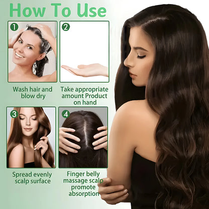 Rosemary Oil 3-in-1 Spray: Scalp/Hair Care, with Onion Formula, Moisturizes and Adds Shine to Hair, Ideal Nourishing Hair Care Oil