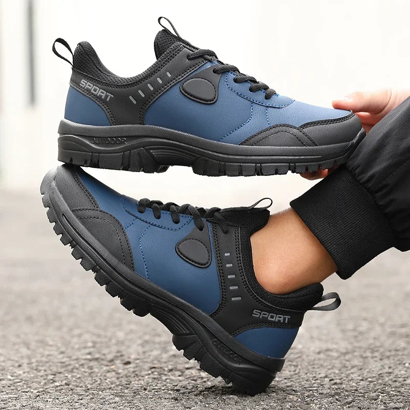 Men's Outdoor Camping Walking Shoe Classic Waterproof Wear-resistant Work Shoes New Style Anti Slip Breathable Lace Up Sneakers
