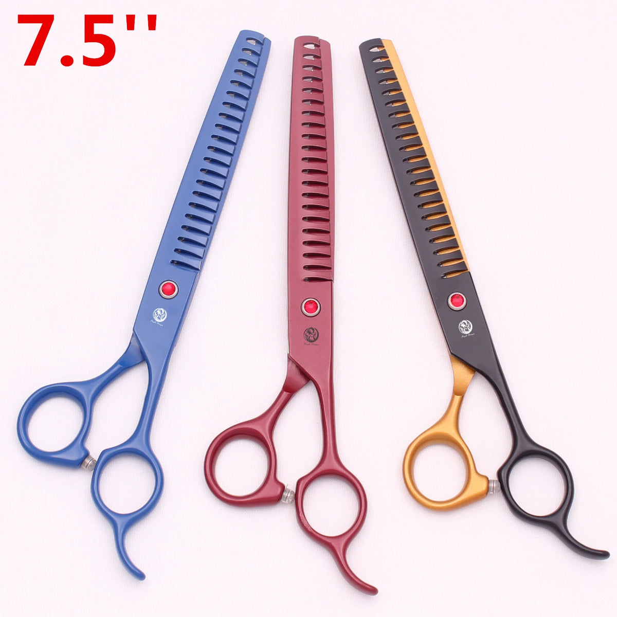 7.5'' Professional Pet Grooming Scissors Hair Cutting Fishbone Thinning Comb Hemostatic Forceps Japan 440C Set For Dog Cat Z3088