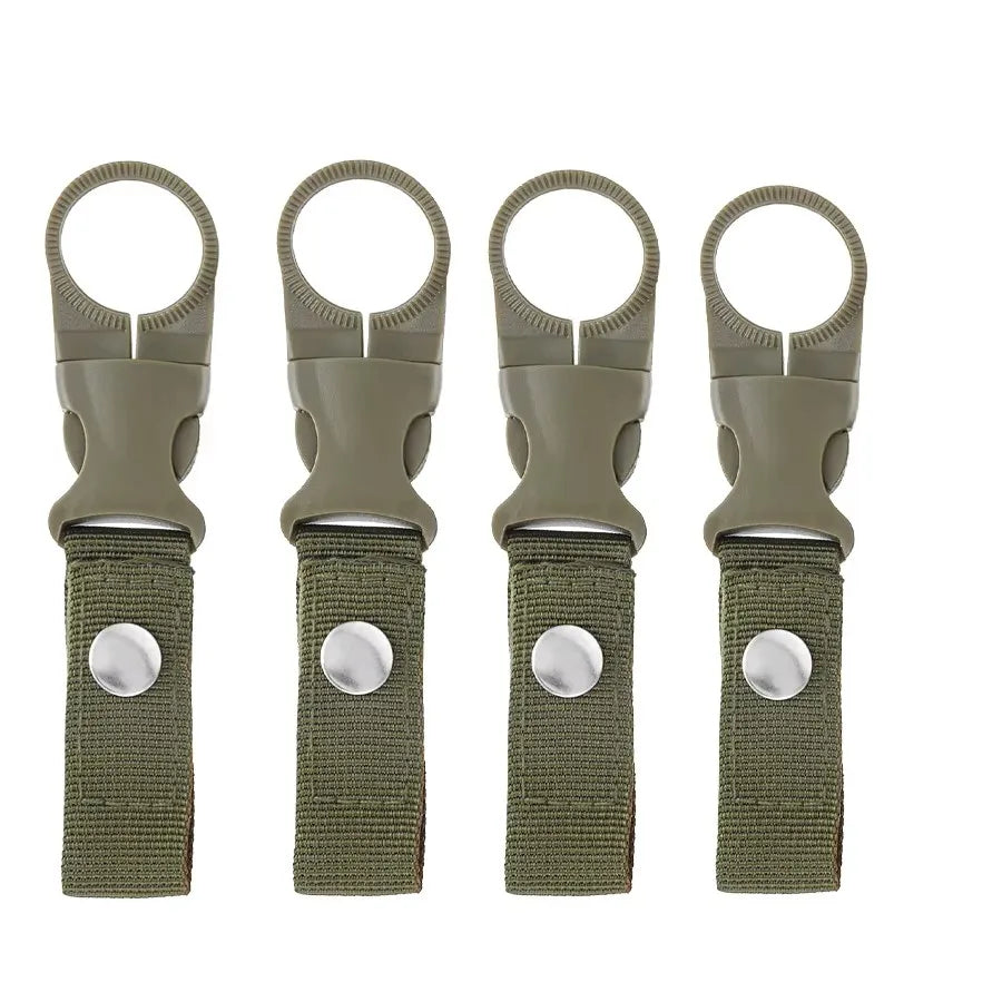 Webbing Buckle Hook Water Bottle Holder Clip Outdoor Nylon EDC Climb Carabiner Belt Backpack Hanger Camp Carabiner Belt Clip