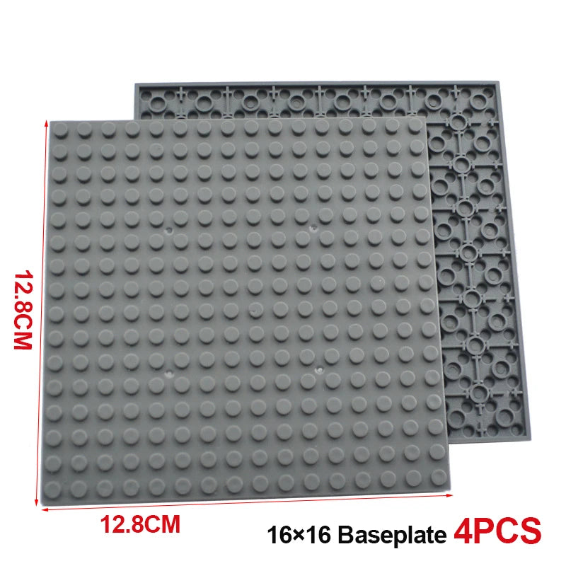 Building Blocks Double-sided Base Plate 16x16 91405 Assemble Parts MOC Bricks Baseplate Idea House Construction Board