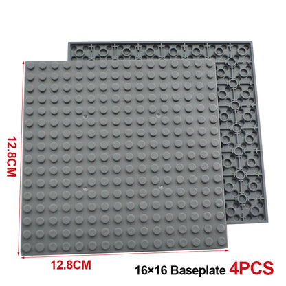 Building Blocks Double-sided Base Plate 16x16 91405 Assemble Parts MOC Bricks Baseplate Idea House Construction Board