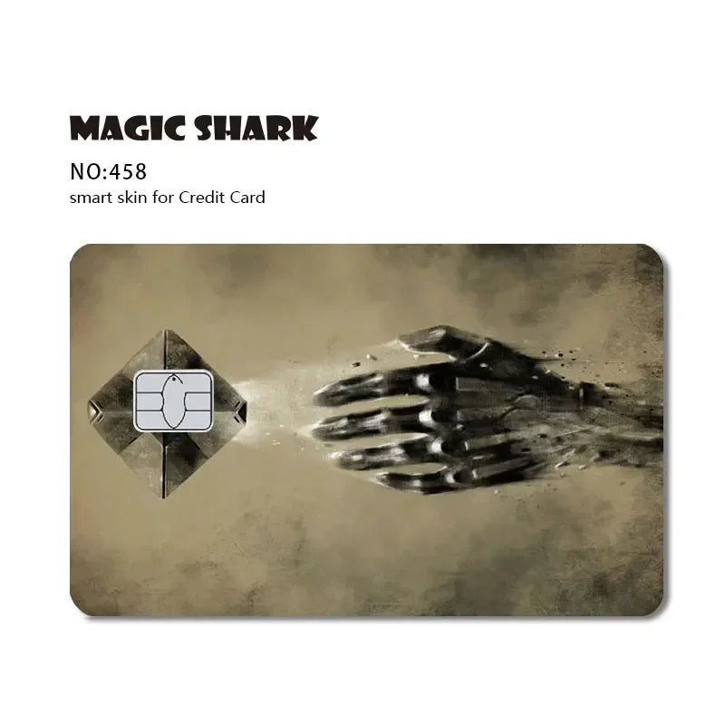 Magic Shark Kawaii Anime Tape Pig Dreamy Sticker Film Skin Cover for Debit Credit Bank Card Small Large Chip