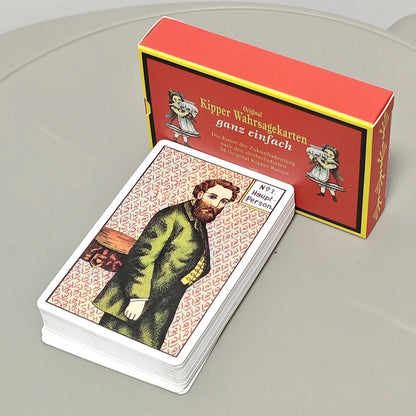 9*6cm 36+6 Pcs Cards 1890s Original Kipper Cards In Both Directions Germany Language Printed on 350GSM Double Embossed Paper