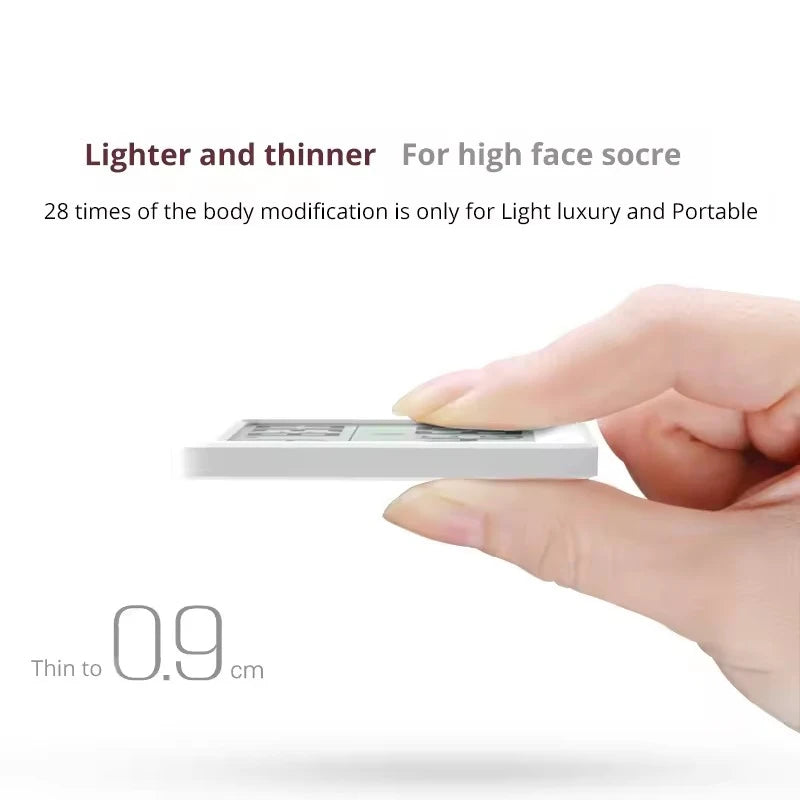 Multifunction Thermometer Hygrometer Automatic Electronic Temperature Humidity Monitor Clock 3.2inch Large LCD Screen