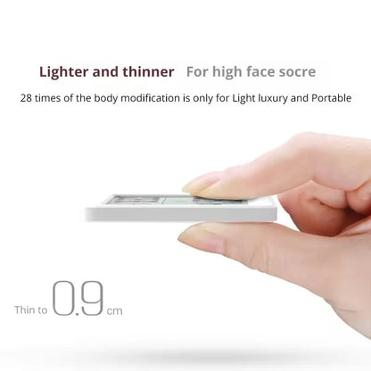 Multifunction Thermometer Hygrometer Automatic Electronic Temperature Humidity Monitor Clock 3.2inch Large LCD Screen