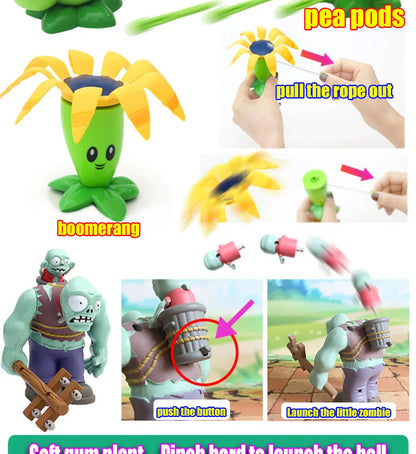 Plants vs. Zombies Giant zombies Egyptian Dr Zombie Dr. Zombie King Action Figure Model PVC Deformation Doll Toys for Kids Gifts