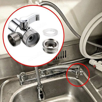 Faucet Switch Adapter Kitchen Sink Splitter Diverter Valve Water Tap Sprayer Connector Toilet Bidet Shower Bathroom Accessories