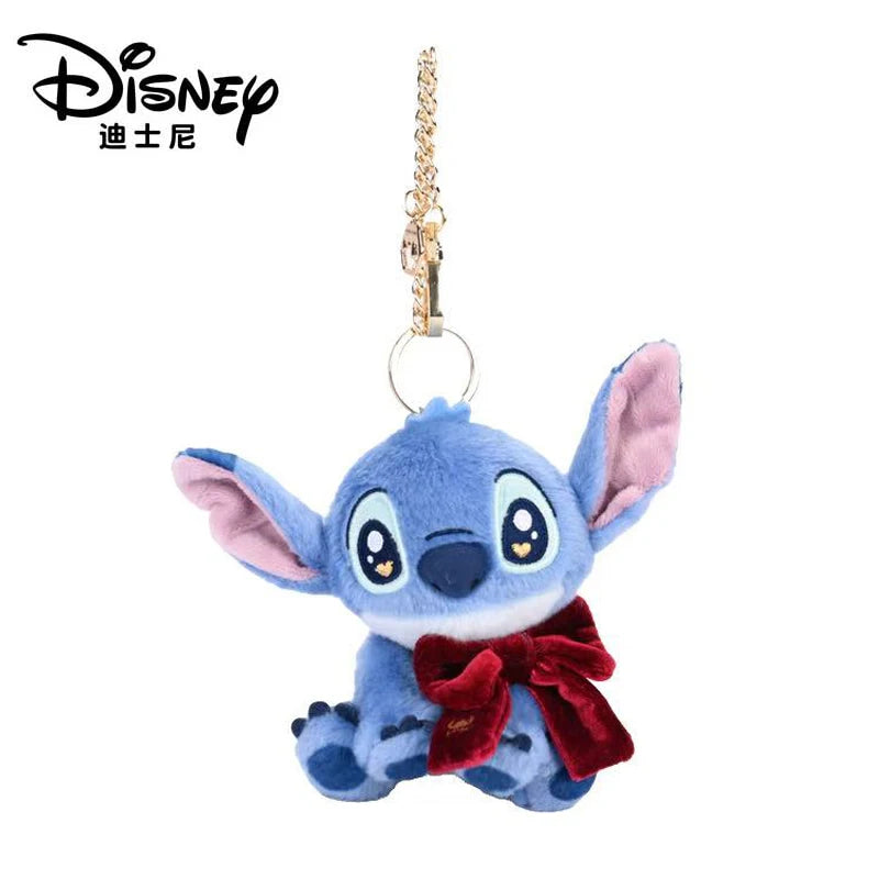 Original Disney Toy Story Stitch Kawaii Winnie Lotso Plush Doll Cartoon Stuffed Anime Keychain Pendant Strap Toys Gift For Kids