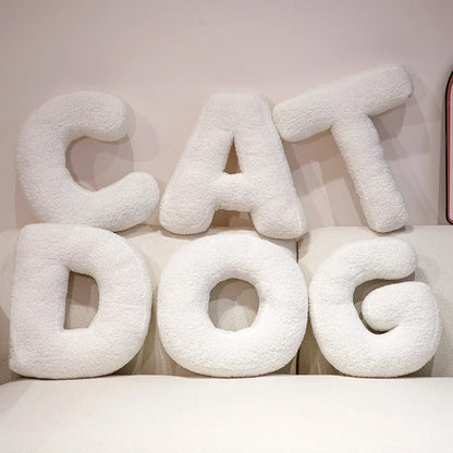 Cozy English Letters Pillow Sofa Cushion Living Room Decor 26 Letter Stuffed Doll Toy Kids Pillow Teaching Words Game Kid Toy
