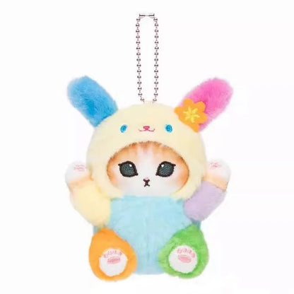 Anime Shark Cat Co Branded Cross-dress Kuromi Hello Kitty Cinnamoroll Plush Toys Collect Decoration Pendant Gift