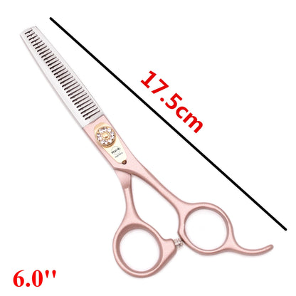 Professional Hair Scissors Japan Steel 440C Sharp Blades Ergonomic Handle Salon Barber Home Haircut Stylist Thinning Texturizing