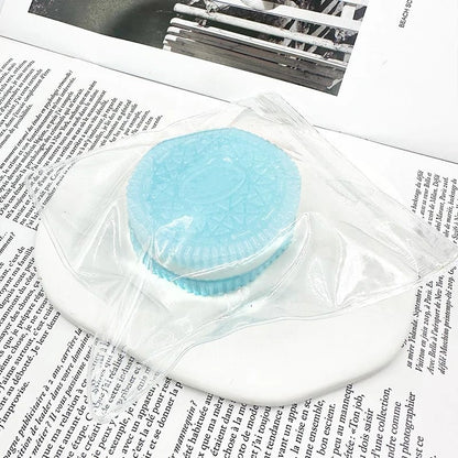 Squishy Stress Relief Toy Hamburger Pinching Cookies Decompression Venting Toy Anxiety Relaxation Office Desktop Accessory