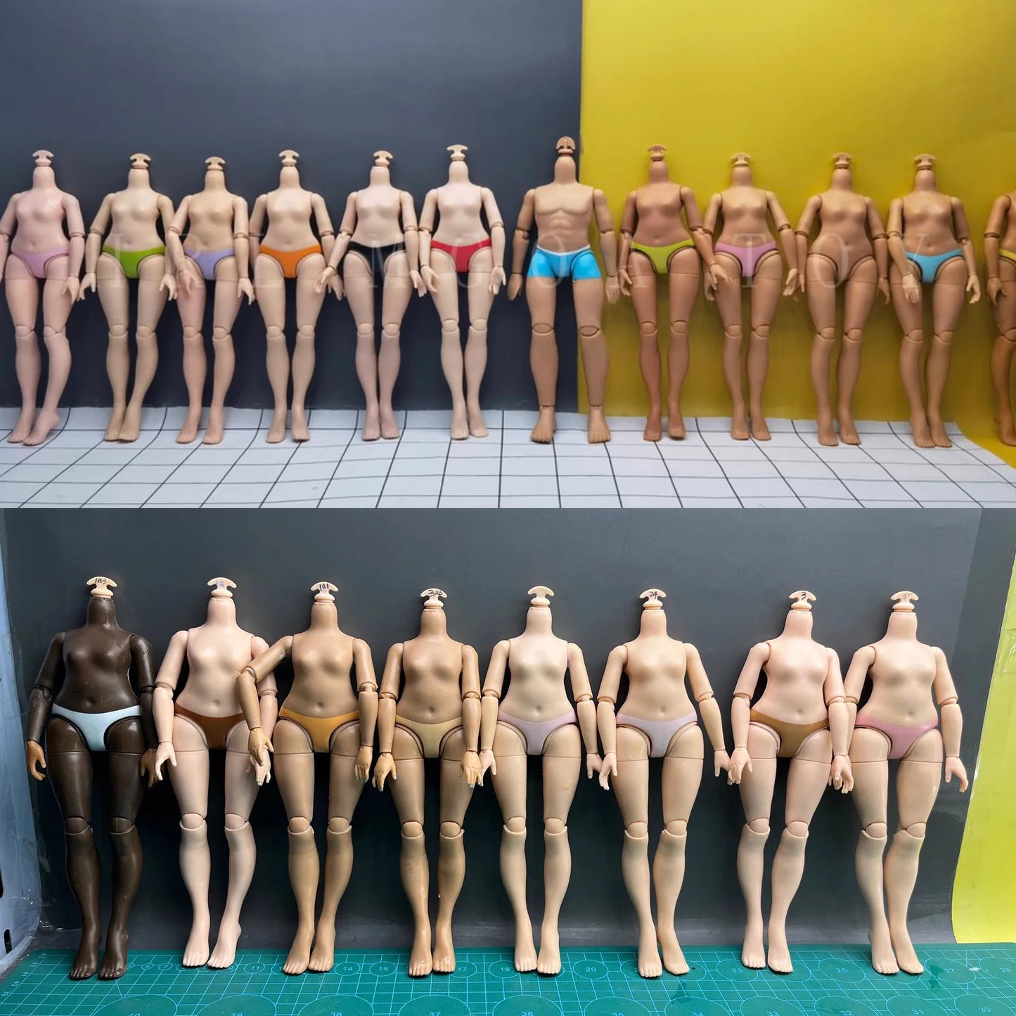 Original Slim Rainbow Middle School Doll Series 24cm Junior High School Sister and 28cm Big Sister Body DIY Toys