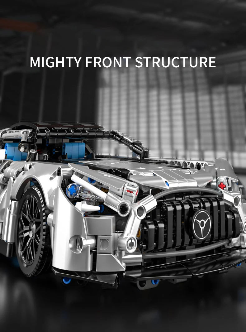 1310 PCS Racing Car Building Blocks Set, 1:14 Scale Sports Vehicle Model Kit for Adults, Toys for Boys Birthday Gifts