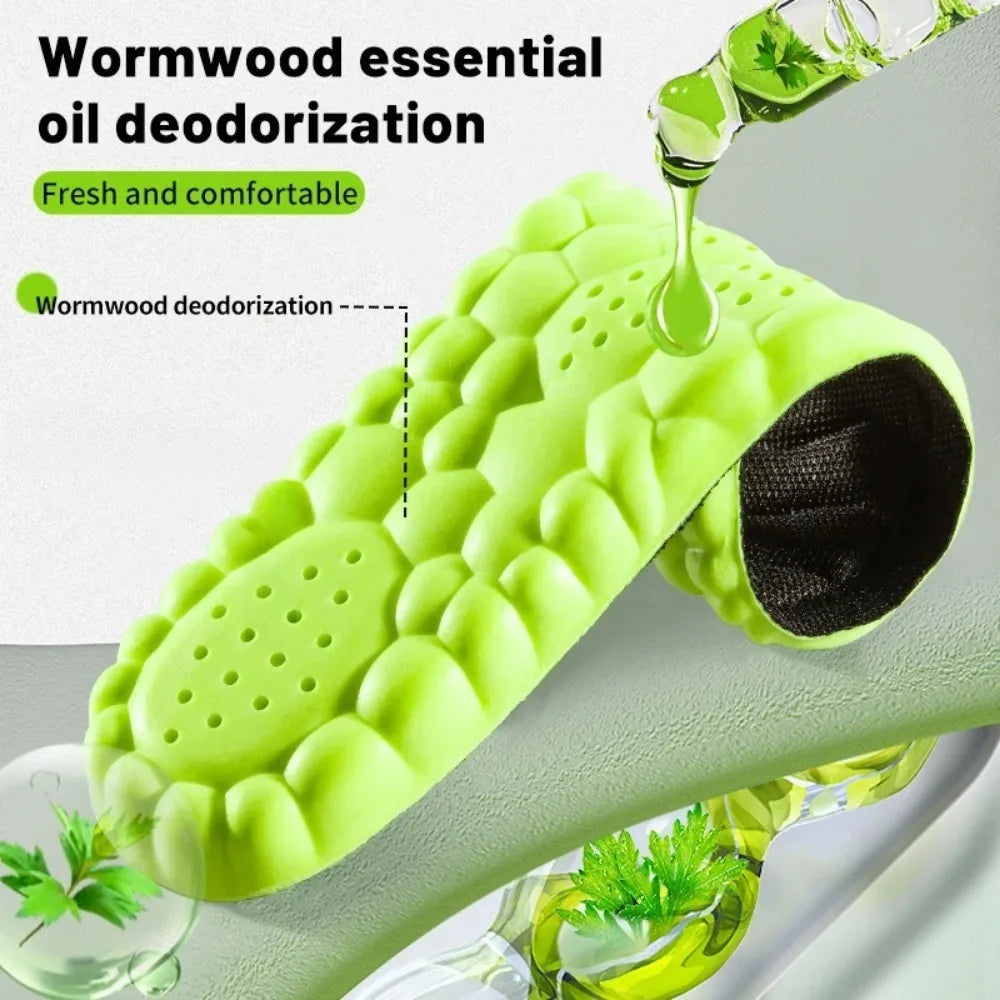 4D Sport Insole Super Soft Shock Absorption Orthopedic Inserts for Basketball Running Shoes