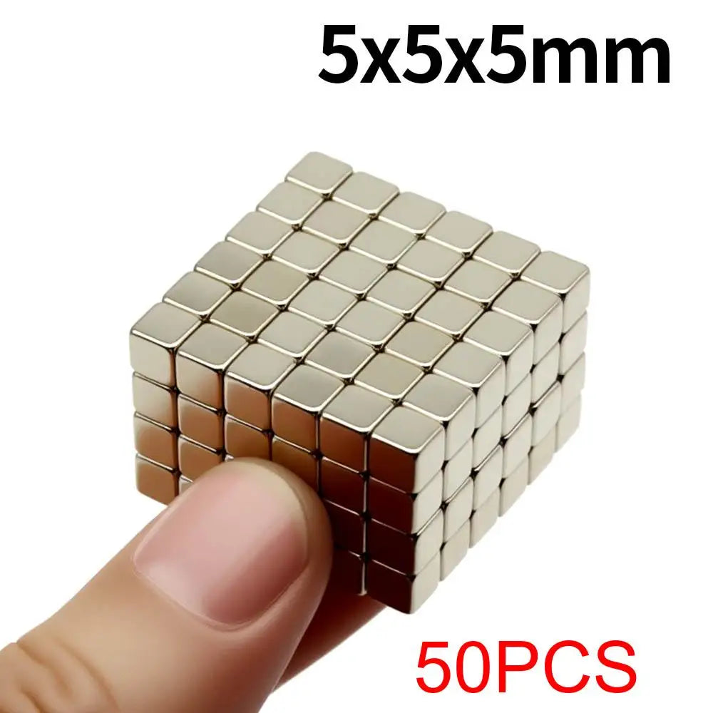 5x5x5mm Super Strong Neodymium Magnet N35 NdfeB Permanent Magnetic imanes Block Powerful Magnets Refrigerator Magnet