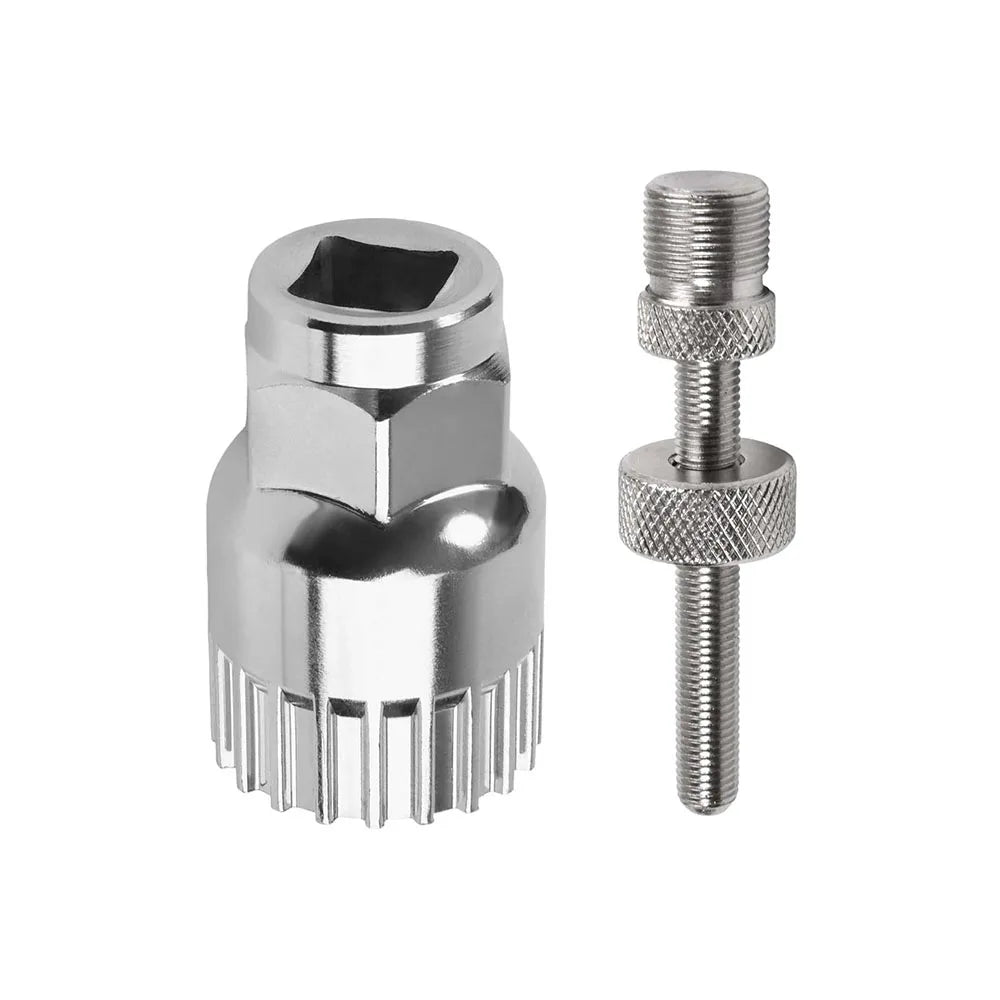 Bicycle Bottom Bracket Remover, Bike Bottom Bracket Tool with Anti‑Drop Device Crank Puller Remover 20 Teeth Anti-Slip Tool