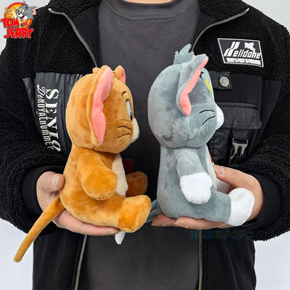 New Classic 19cm Tom and Jerry Plushies - Ideal Gift for Movie Fans and Kids Movie Series Stuffed Animal Collectors