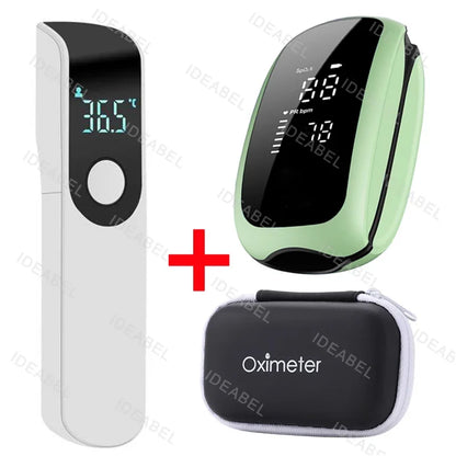 Rechargeable Medical Oximeter Strap Lanyard Fingertip Pulse Oximeter Blood Oxygen Saturation Monitor Digital LED Display Child