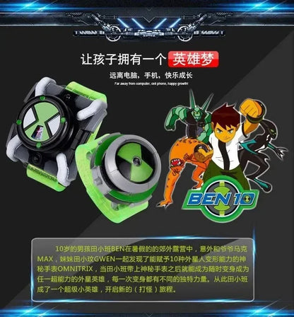Omnitrix BEN10 Action Figures Ben Tennyson Projection Watch Deformation Sound Light Doll Smart Watch Children's Birthday Gifts