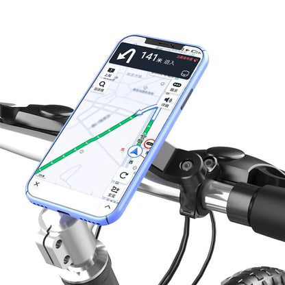 Motorcycle Phone Holder Shock Absorber Bike Phone Bracket Vibration Damper Self Lock Anti-shake Bicycle Handlebar Stem Holder
