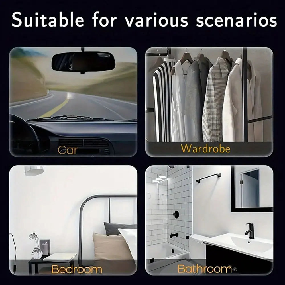 3-60Pcs X Version Car Air Refresher Car Suspension Decoration Home Bathroom Refresher Natural perfume Car Interior Hanging Paper