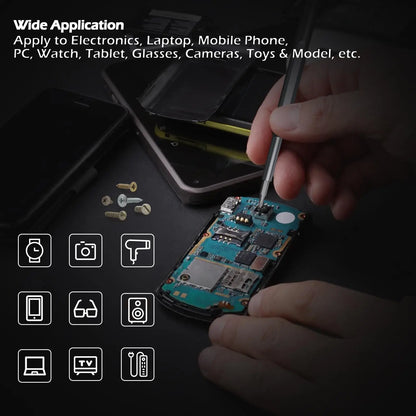 Precision Screwdriver Set 25 in 1 Phillips Torx Hexagonal Flat Head Magnetic Screwdriver Head for iPhone PC Watch Camera Glasses