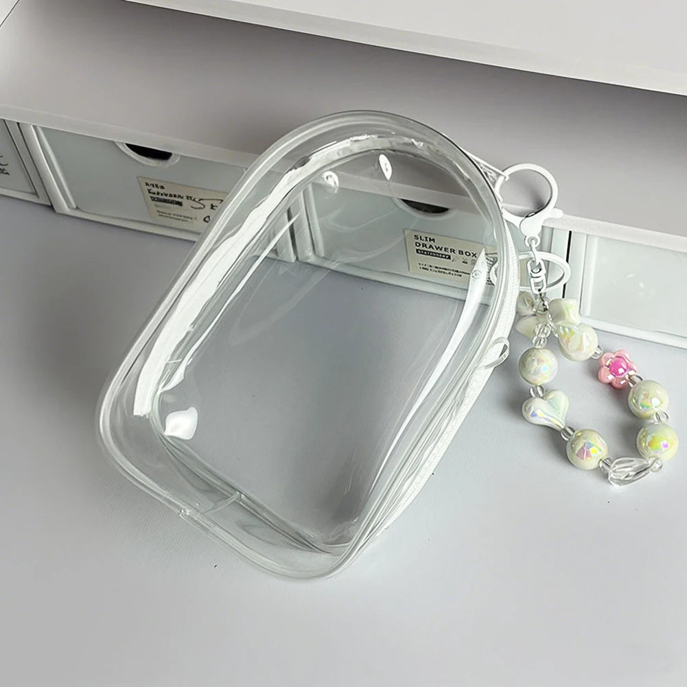 Labubu/SP Protect Case Labubu Sitting Party 15/17cm Cotton Doll Shoulder Pain Bag PVC Storage Bag Labubu Walk Bag Dustproof