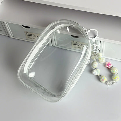 Labubu/SP Protect Case Labubu Sitting Party 15/17cm Cotton Doll Shoulder Pain Bag PVC Storage Bag Labubu Walk Bag Dustproof
