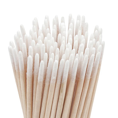 Disposable Ultra-small Double-end Wood Cotton  Swab 100pcs Lint Free Micro Brushes Eyelash Extension Glue Removing Tools