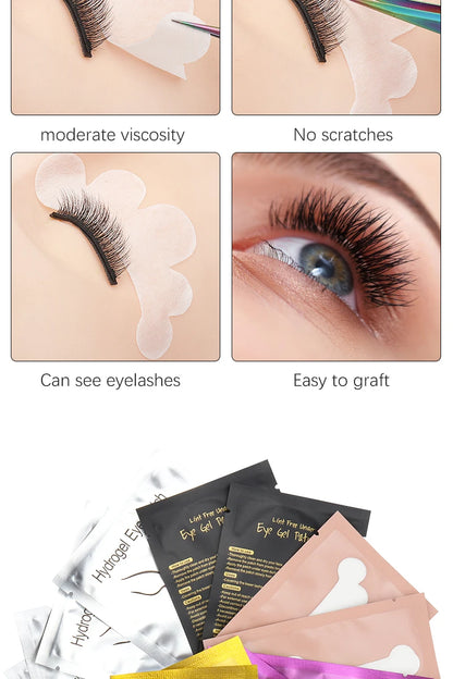 50 Pairs Grafting False Lashes Cloud Shape Paper Eye Gel Patches Under Eye Pads Tips Eyelash Extension  Makeup Tools