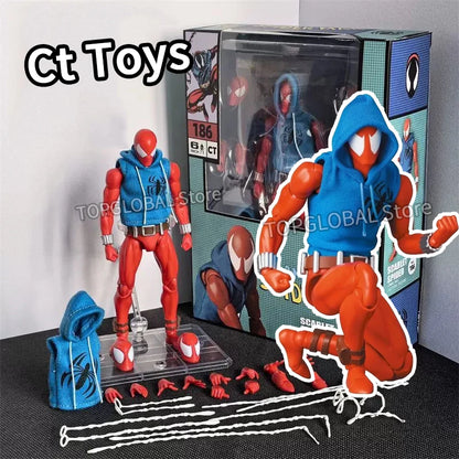 New CT Toys Spiderman Figure Mafex 185 Miles Morales 2099 Classic Costume Spider-Man Action Figure Anime Mafex185 Figurine Toys