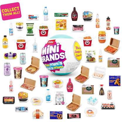Mini Fridge Surprise Ball Mini Brands Miniature Figure Delicious Food Mystery Blind Box Toy Collectible Ornaments Kids Gifts