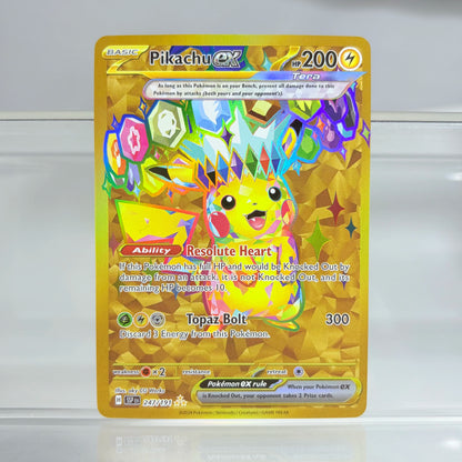 Holographic Game Trading Collection PTCG Proxy Cards Charizard Pikachu Mew EX Singl PKM Foil Cards PROXY Card